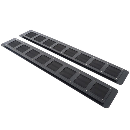 Alloy Rear Row Rear Window Louver Shutter Trim For Toyota Sienna XSE 2021+ US 11