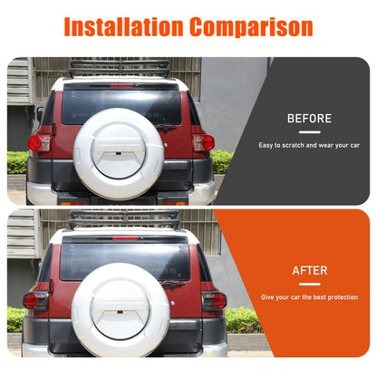 ABS Carbon Fiber Tail Light Cover Trim For Toyota FJ Cruiser 2007-2021 23