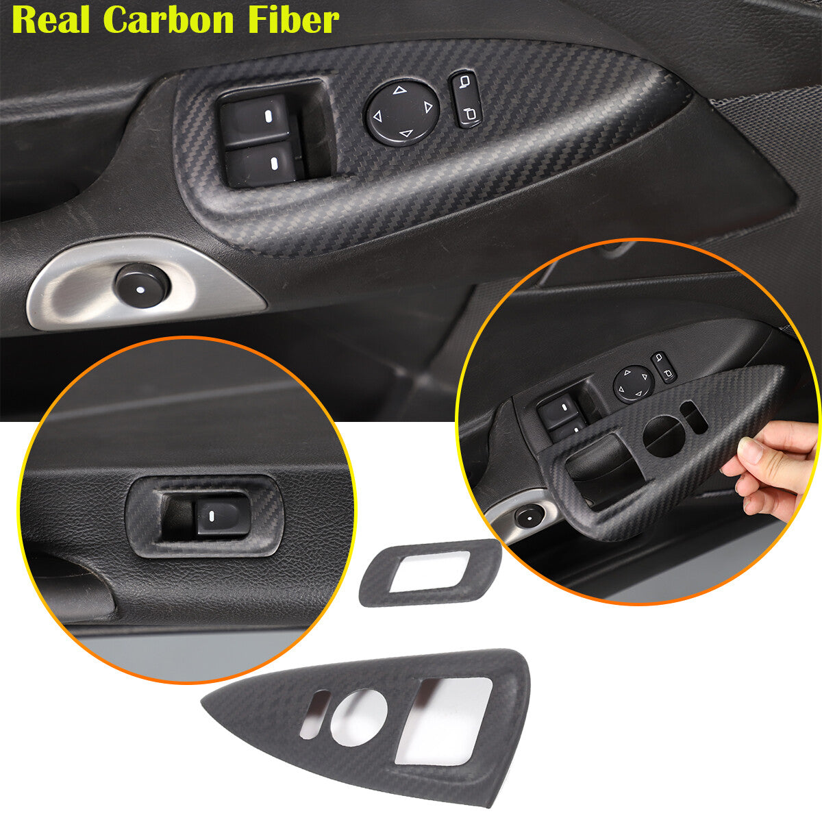 Matte Carbon Fiber interior Full Trim Cover Set For Corvette C6 2005-2013 2