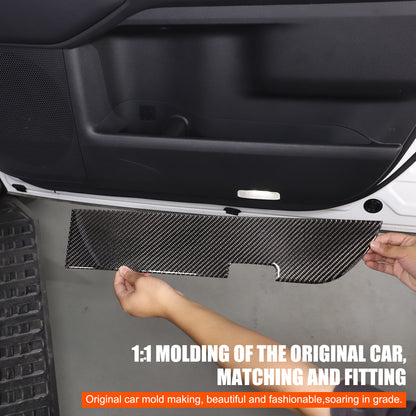 Carbon Front Door Panel Anti-Kick Trim Sticker For Toyota Land Cruiser LC250 24+ 5
