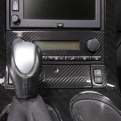 Real Carbon Fiber Center Console Air Conditioner Trim For Corvette C6 2005-13 14