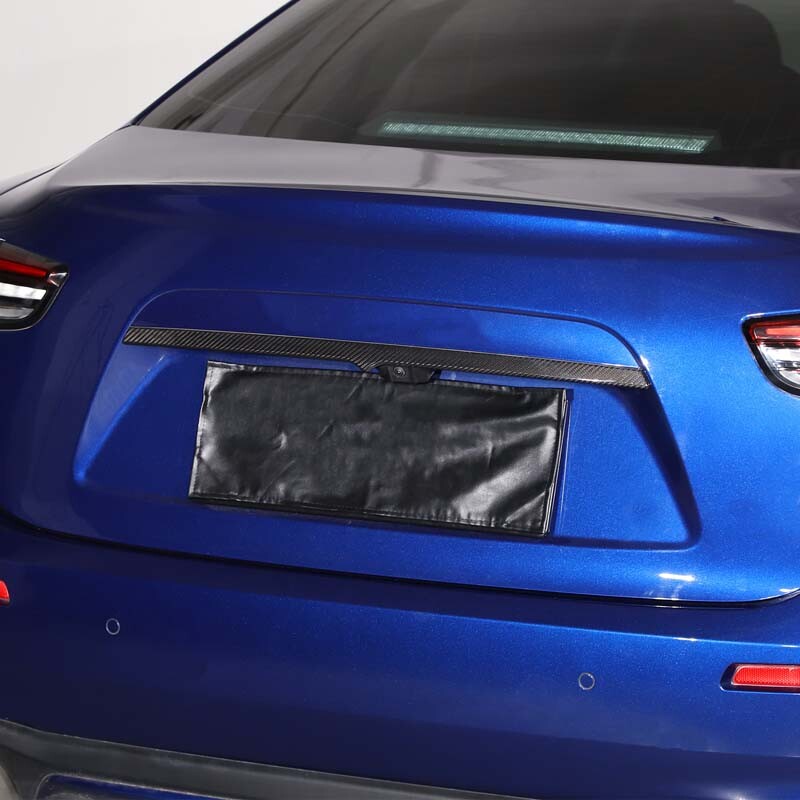 Carbon Fiber Rear Tailgate Trunk Lid Sill Cover Trim For Maserati Ghibli 2014-19 4