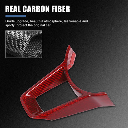 Red Real Carbon Fiber Interior Center Console Trim For Nissan Z 400Z RZ34 2023+ 76