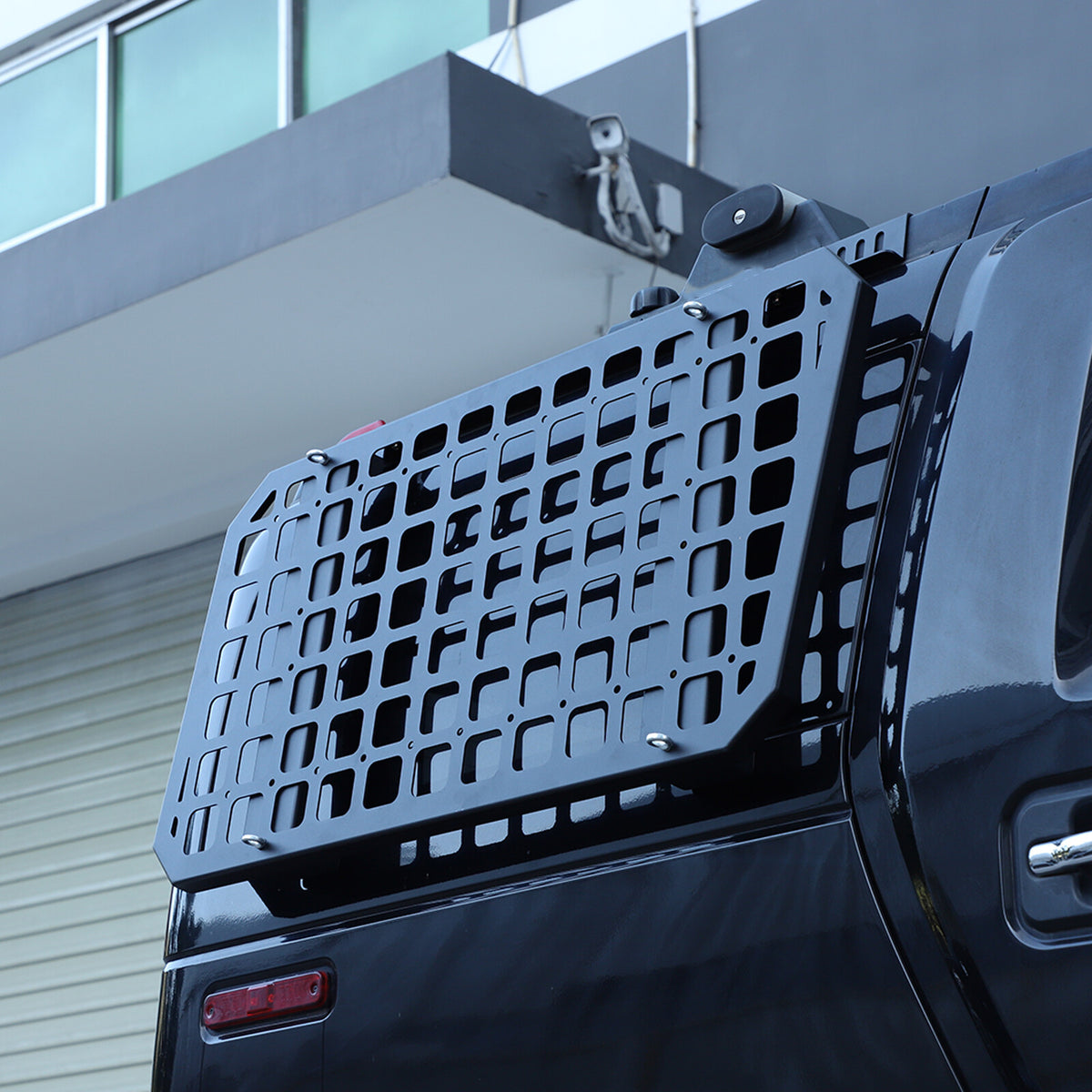 Alloy Rear Roof Climbing Ladder Rack Window Molle Panel For Hummer H2 2003-09 59