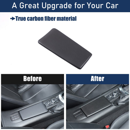 Matte Real Carbon Fiber Center Console Armrest Trim For Mazda MX-5 Miata 2016+ 20