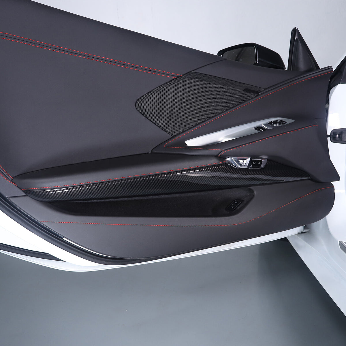 Carbon Fiber ABS Interior Full Decor Cover Trim Kit For Corvette C8 2020-2025 - Styles 41-45 45