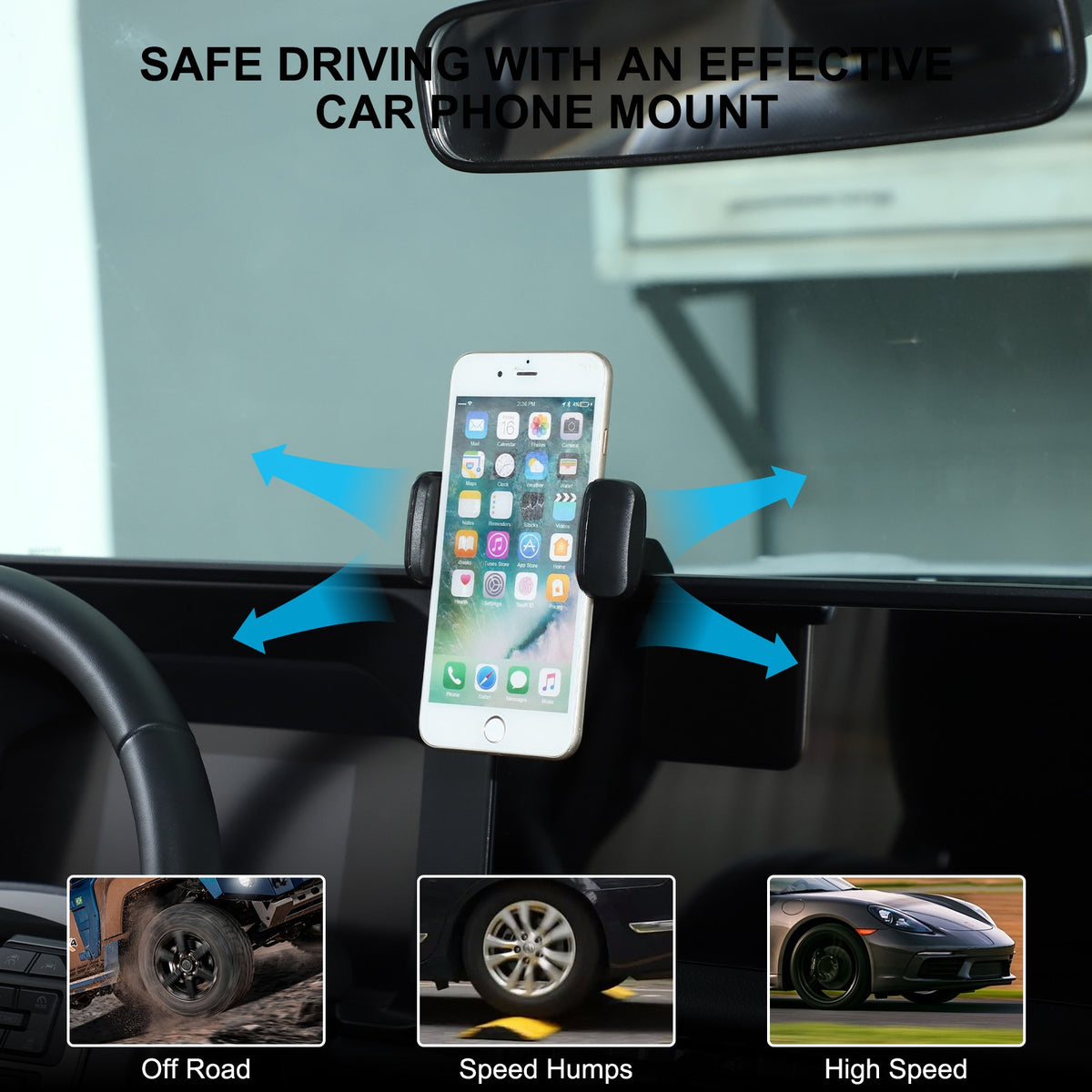 Navigation Screen Phone Mount Bracket For Toyota Land Cruiser LC250 Prado 2024+ 20