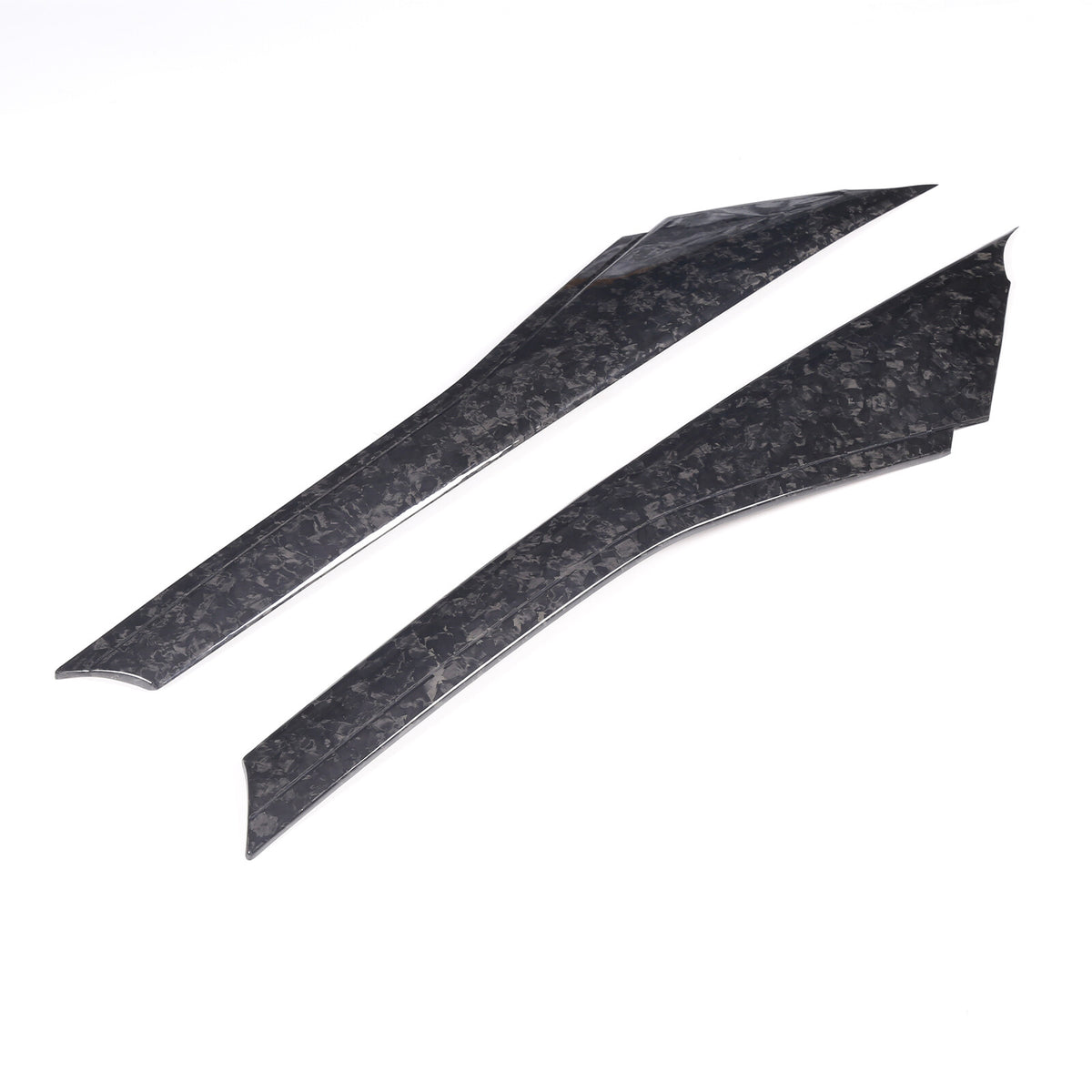 Real Forged Carbon Fiber A-pillar Panel Sticker Trim For Corvette C7 2014-2019 7