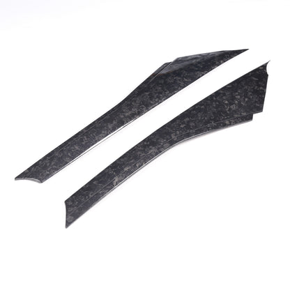 Real Forged Carbon Fiber A-pillar Panel Sticker Trim For Corvette C7 2014-2019 7