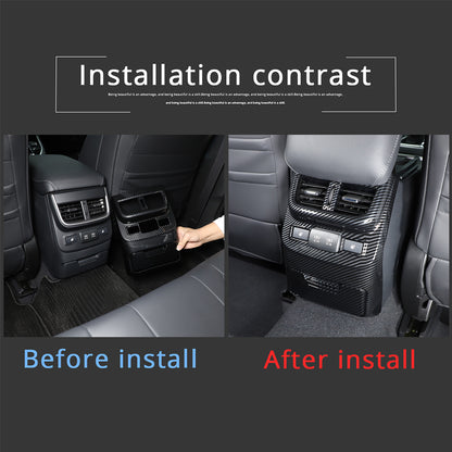 ABS Carbon Fiber Rear Air Vent Outlet Cover Trim For ​Subaru Outback 2021-2023 9