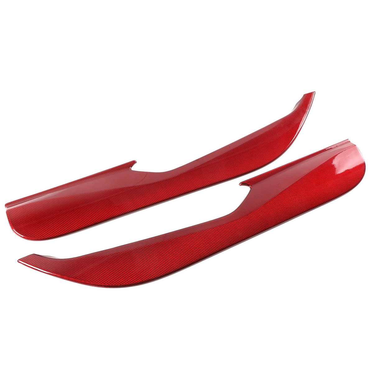 Red Carbon Fiber Inner Door Anti-Kick Panel Trim Cover For Corvette C8 2020-26 13