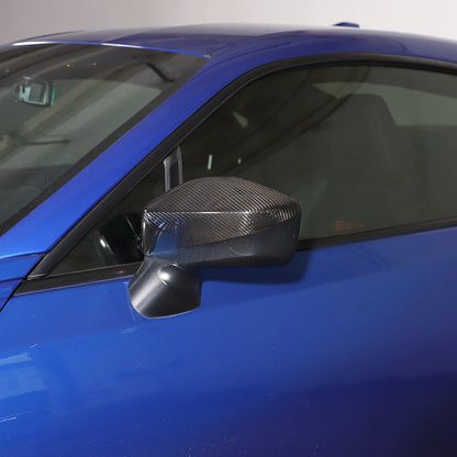 Real Carbon Fiber Side Mirror Cover Cap For 2013-20 Subaru BRZ Scion FR-S GT86 6