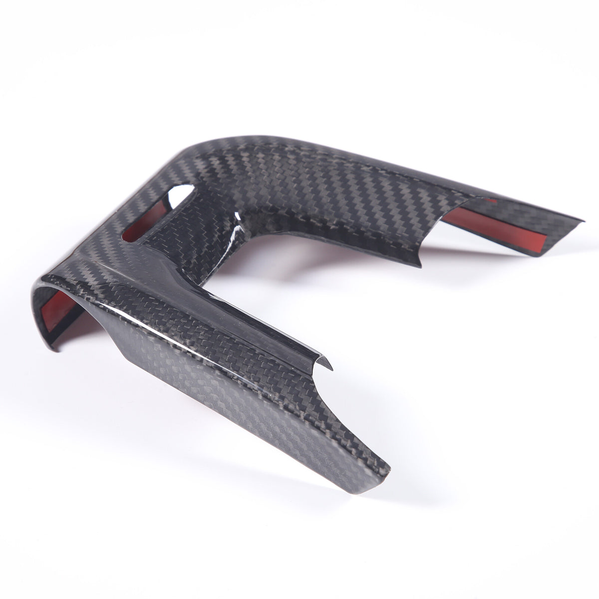 Real Carbon Fiber Steering Wheel U-shaped Cover For Lamborghini URUS 2018-2023 4