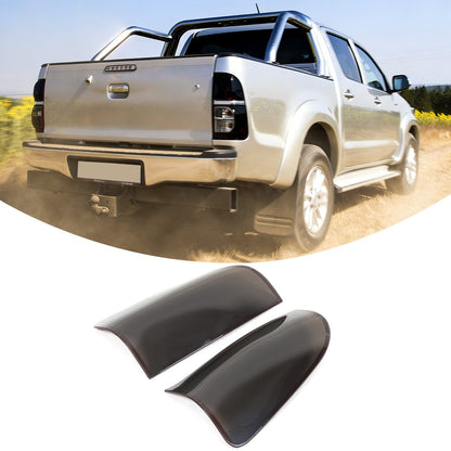 Smoked Black Rear Tail Light Guard Cover Trim Bezel For Toyota Hilux 2005-11 US 2