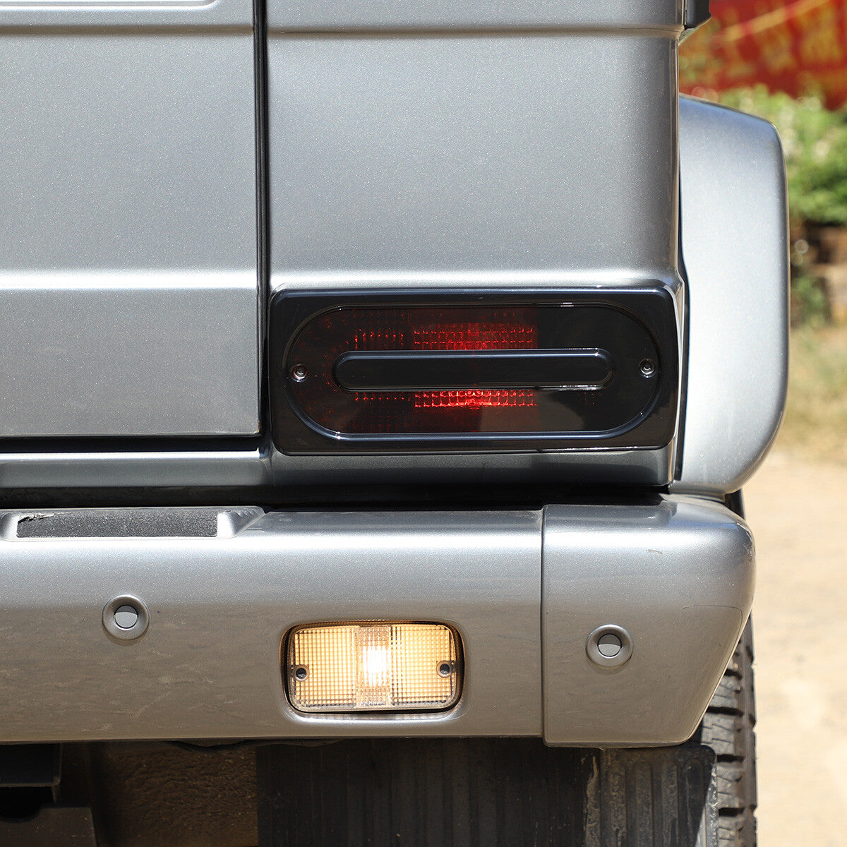 Smoked Black Rear Tail Light Cover Lenses For 2007-2018 Mercedes W463 G-Class 5
