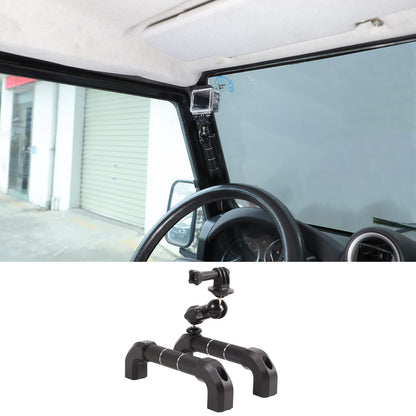 Black Aluminum A-Pillar Handle Cam Mount For Land Rover Defender L316 2004-2018 9