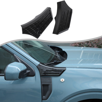 Piano Black ABS Side Fender Upper Panel Trim Cover For Ford Maverick 2022+ 18