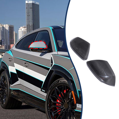 Real Carbon Fiber Exterior Side Mirror Trim W Light For Lamborghini URUS 2018-24 14
