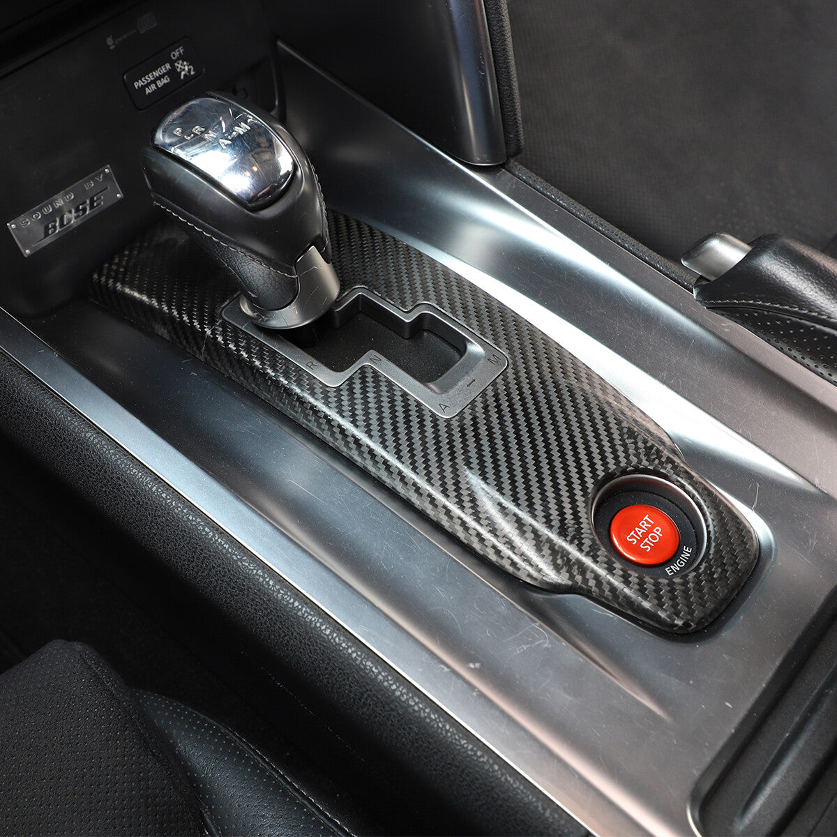 Real Carbon Fiber Gear Shift Panel Trim Cover For Nissan GTR R35 2008-2016 US 8