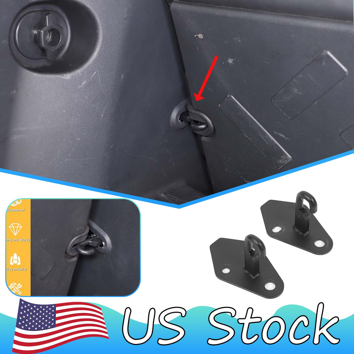 Aluminum Rear Seat Backrest Adjustment Bracket For Toyota FJ Cruiser 07-21 US 1