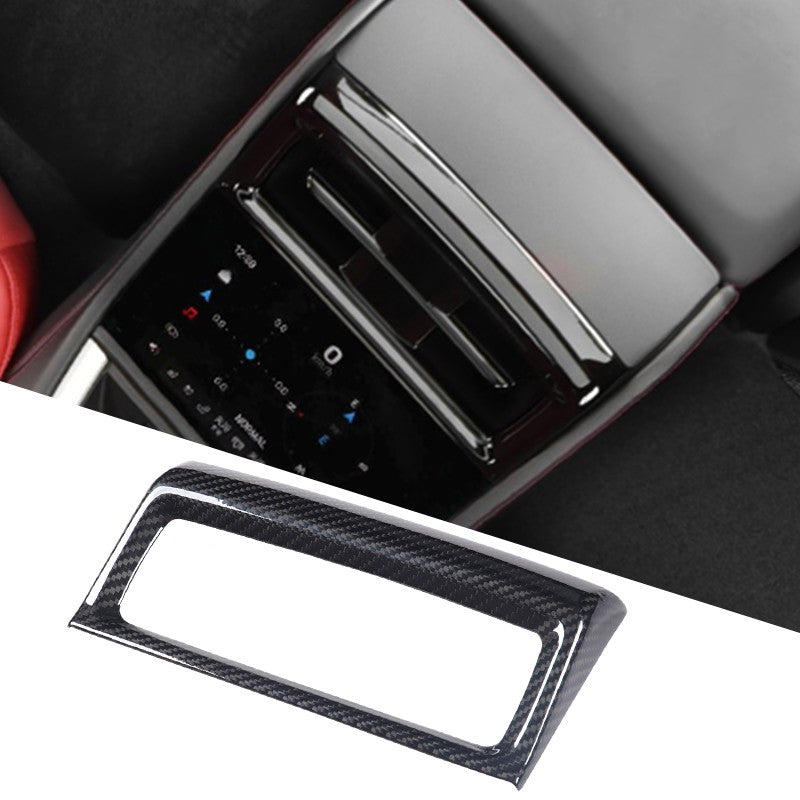 Real Carbon Fiber Rear Air Outlet Frame Trim For Porsche Panamera 972 2024+ 19