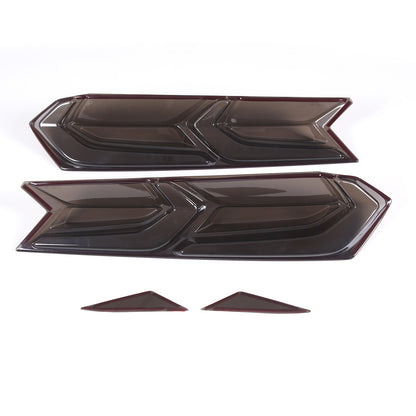 Smoked Front Headlight & Rear TailLight Blackout Trim Set For Corvette C8 20+ US 23