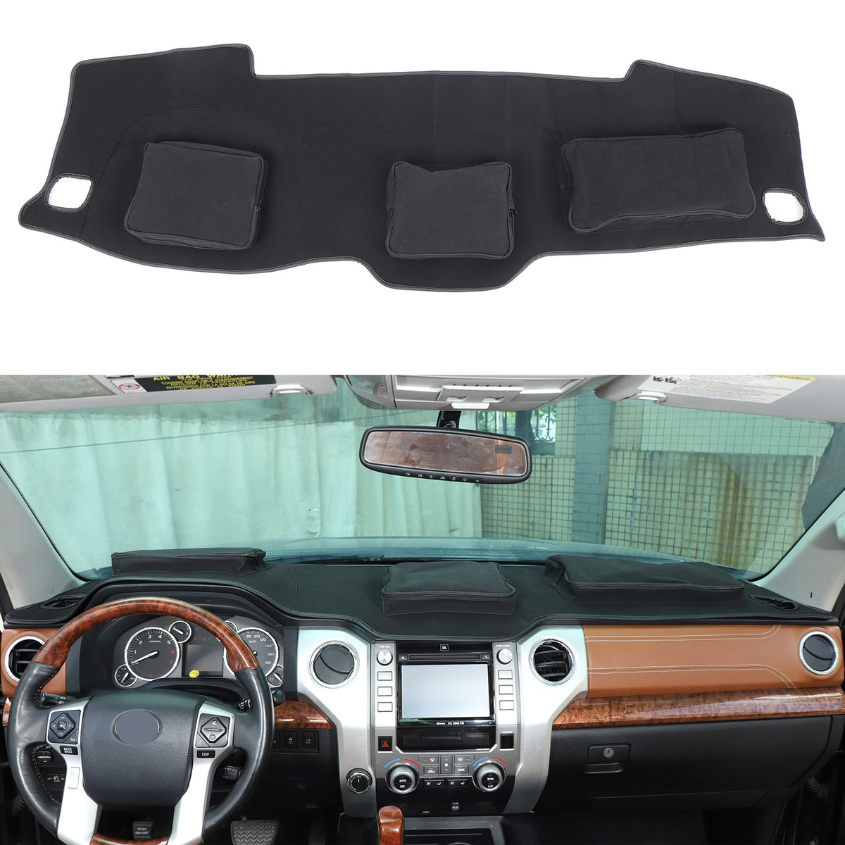 Interior Center Console Dashboard Storage Bag For Toyota Tundra 2007-2021 2