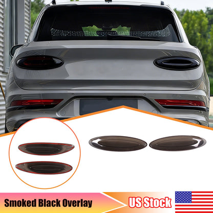 Rear Tail Light Blackout Taillight Smoked Cover For Bentley Bentayga 21-23 US 1