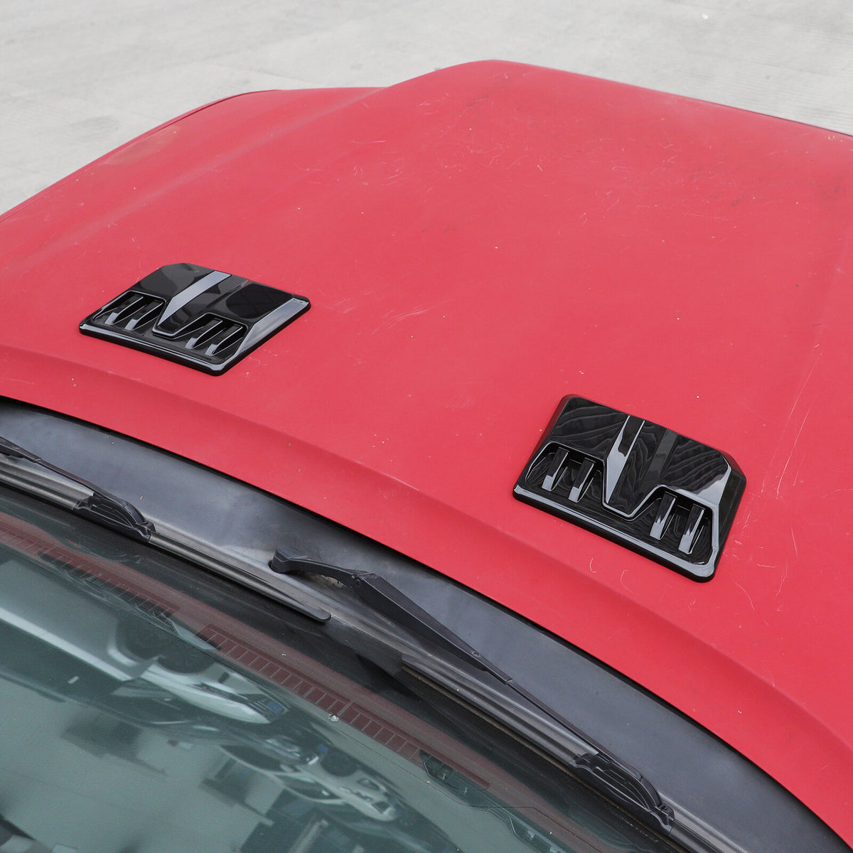 Glossy Black Hood Engine Air Vent Cover Trim For Toyota Tacoma 2015-2022 US 16