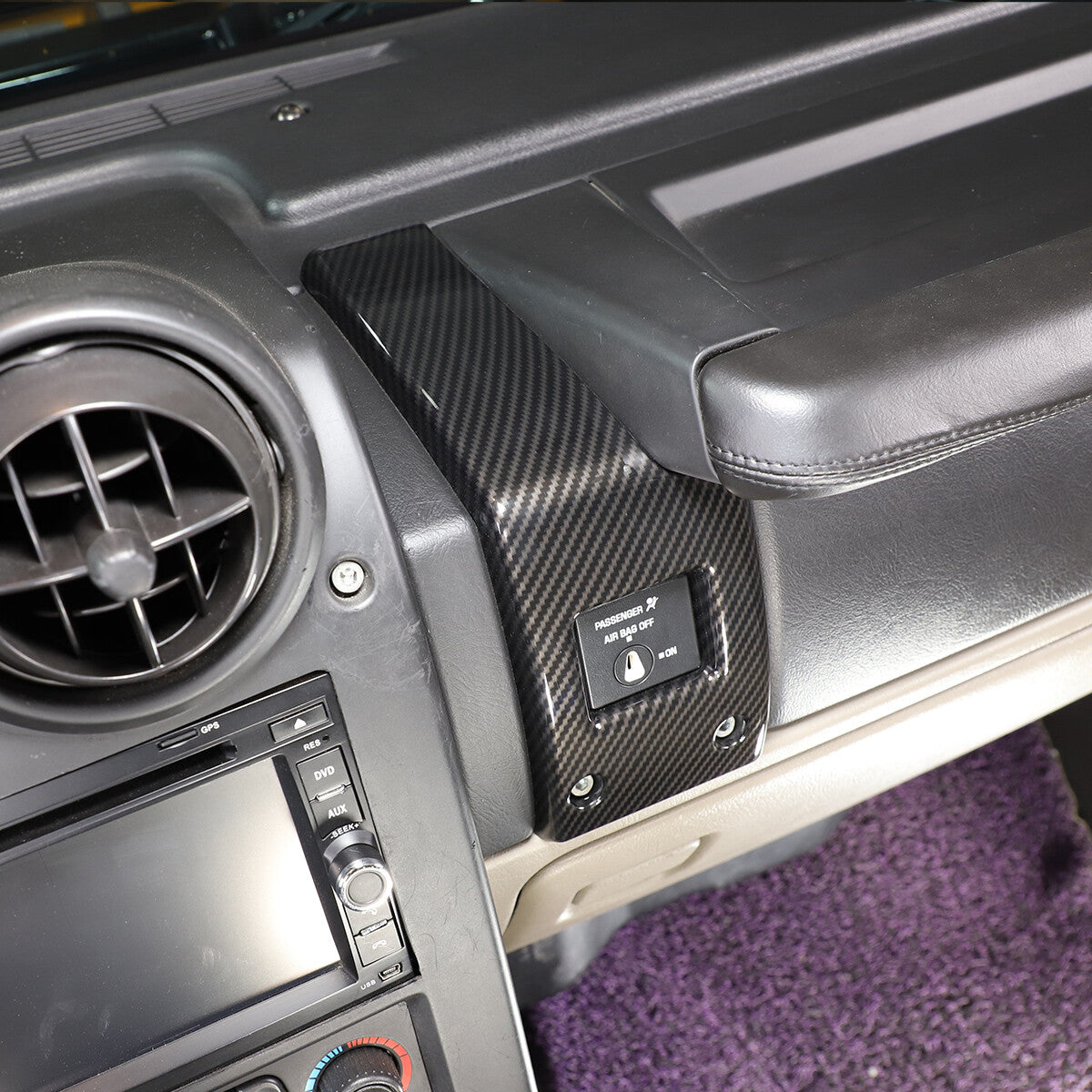 ABS Carbon Fiber Side Air Vent Outlet Cover Trim For Hummer H2 03-07 8