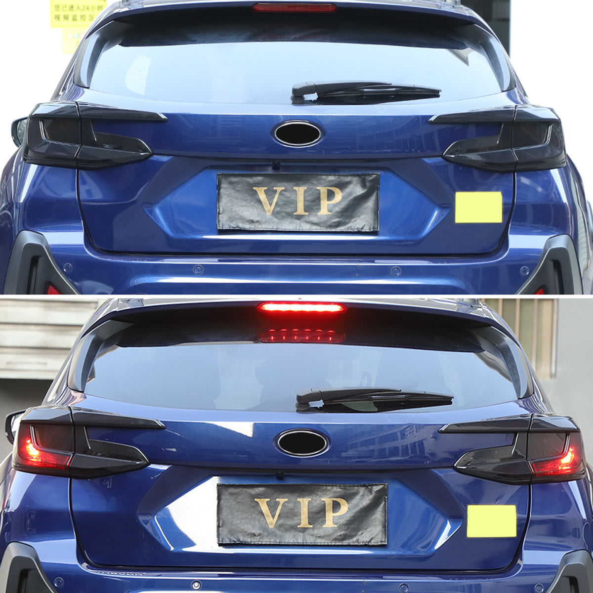 Smoked Black Rear Tail Light Guard Decor Cover Trim For Subaru Crosstrek 2024+ 12