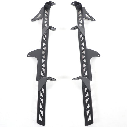 Carbon Steel A-Pillar LED Light Bar Mount Bracket For Hummer H2 2003-2009 17