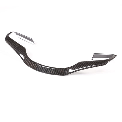 For Jaguar F-Type Carbon Fiber Steering Wheel Button Frame Cover Trim 2015-2021 14