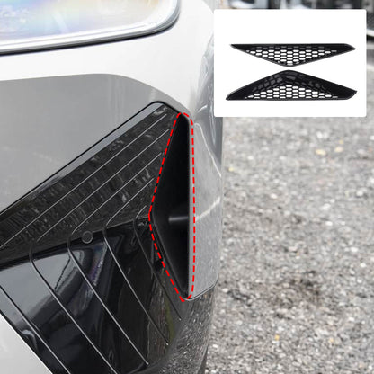 Glossy Piano Black Front Bumper Side Air Vent Grille Trim For BMW iX i20 2022-24 13