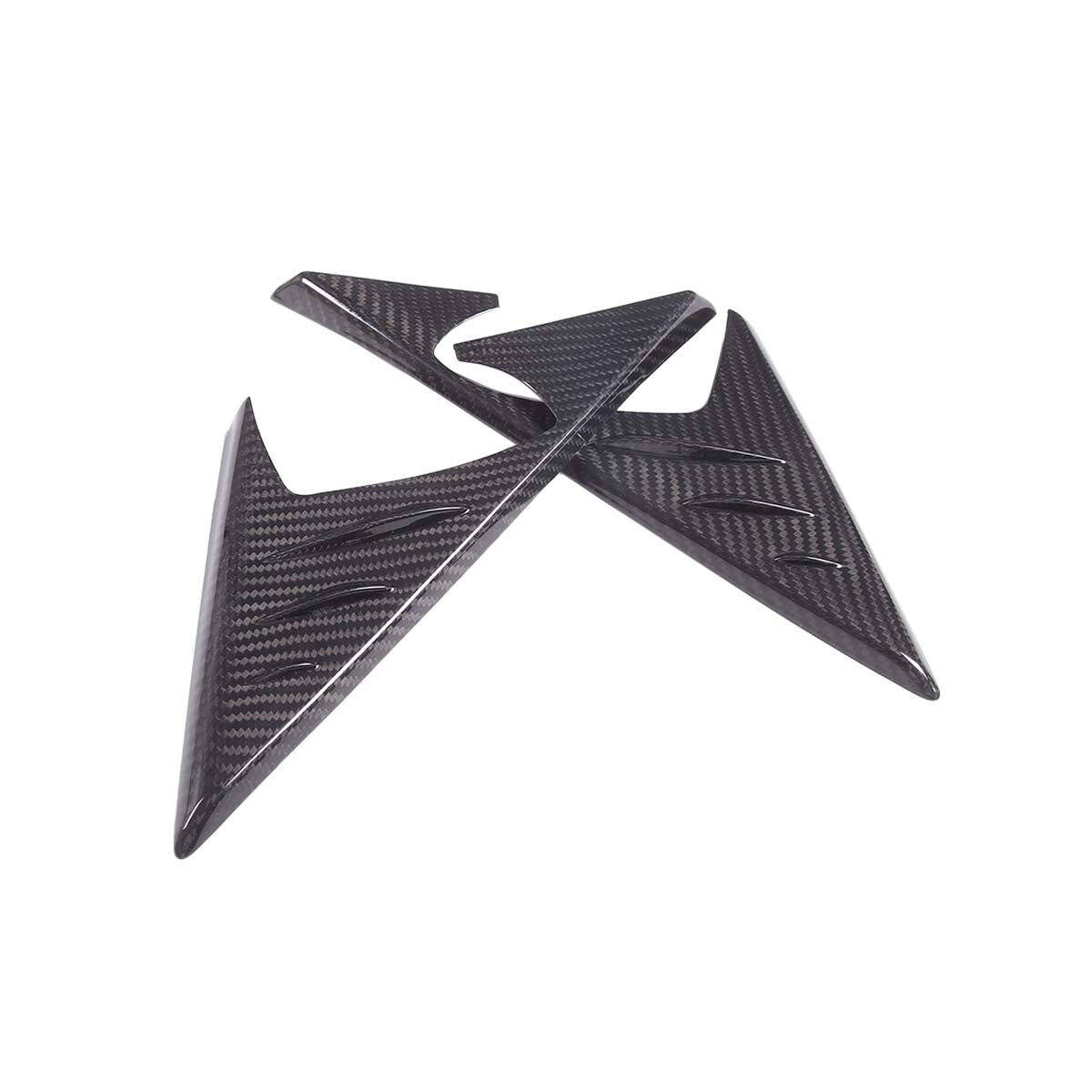 Dry Carbon Fiber Door Triangle A Pillar Cover Trim For Maserati Ghibli 2014-24 9