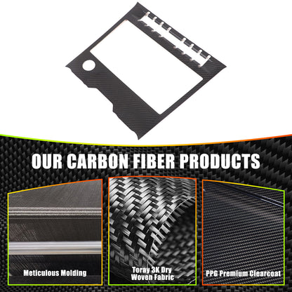 Matte Real Carbon Fiber Center Air Conditioning Trim for Lamborghini Urus 18-23 8