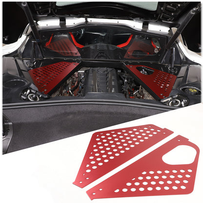 Aluminum Alloy Exterior Hood Engine License Plate Trim For Corvette C8 2020+ US - Variants 16-20 63