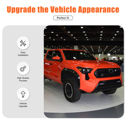 ABS Carbon fiber Interior door panel Trim Strip Cover For Toyota Tacoma 2024+ 7