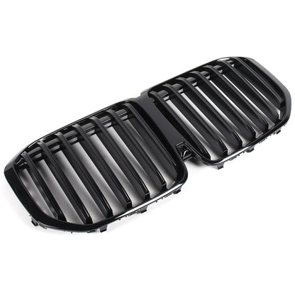 Glossy Black Car Front Bumper Line Kidney Grille Grill For BMW X7 G07 2023-2024 13