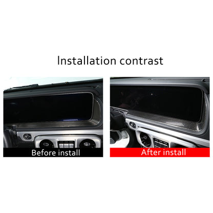 Carbon Fiber Dashboard Display Panel Trim For Mercedes Benz G Class W463 2019-20 9