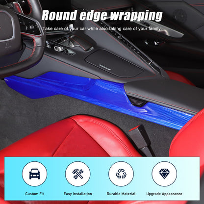 Blue Real Carbon Fiber Full Interior Set Decor Trim Kit for Corvette C8 20-25 - Variants 26-30 40
