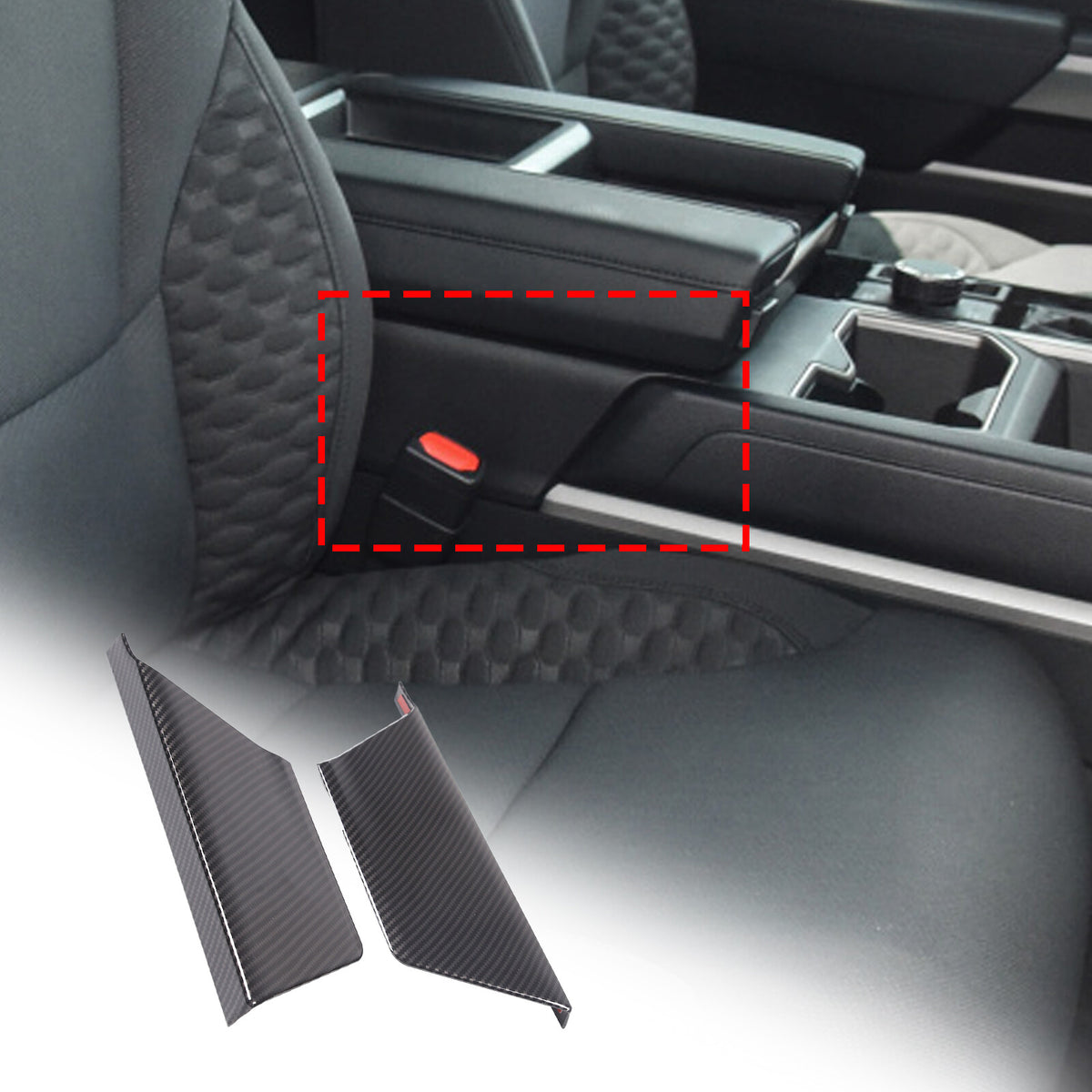 ABS Carbon Fiber Interior Set Cover Trim Kit For Toyota Tundra Sequoia SR 22+ - Styles 1-5 45