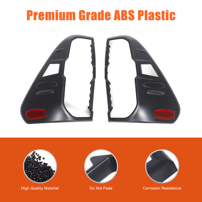 Black Tail Light Taillight Cover Trim For Toyota Hilux Rogue/GR Sport 202+ 7