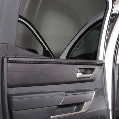 Carbon Fiber Style Inner Door Panel Cover Strip Trim For Toyota Tundra 22-23 US 7