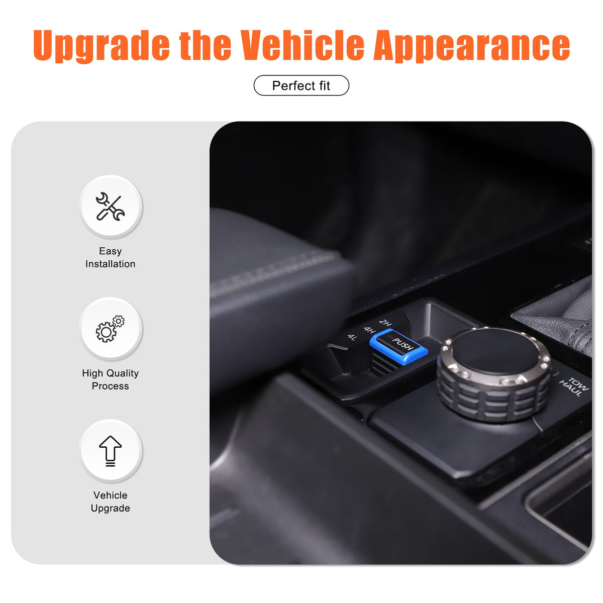 ABS Blue Car Center Panel Trim Interior Accessories For Toyota Tundra 2022-2026 - Variants 11-14 48