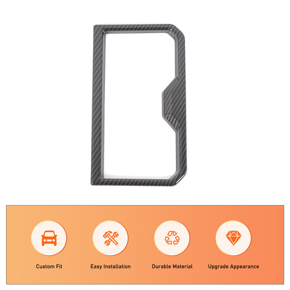 ABS Carbon Fiber Interior Full Set Panel Cover Trim Kit for Toyota Tacoma 24-26 - Styles 11-15 43