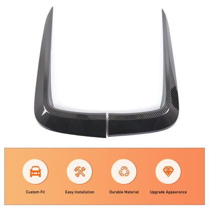 Carbon Fiber ABS Front Bumper Side Air Intake Trim For Honda Pilot 2015-2022 12