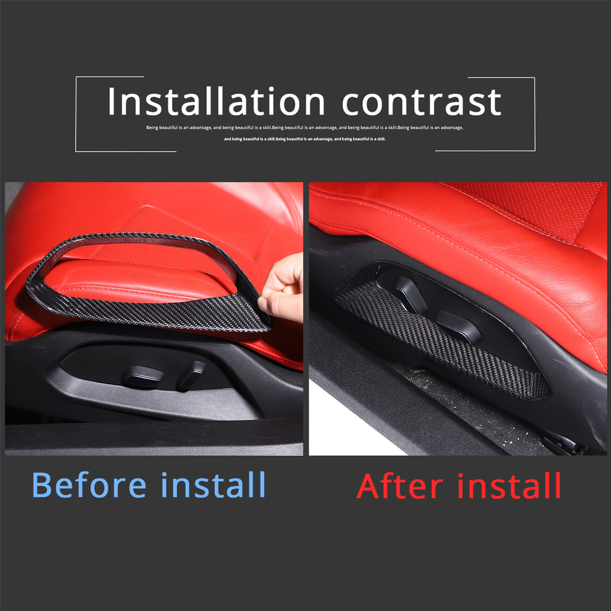 Real Dry Carbon Fiber Full Interior Center Set Trim Kit For Corvette C8 20-25 US - Styles 46-50 37