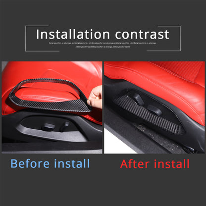 Real Dry Carbon Fiber Full Interior Center Set Trim Kit For Corvette C8 20-25 US - Styles 46-50 37