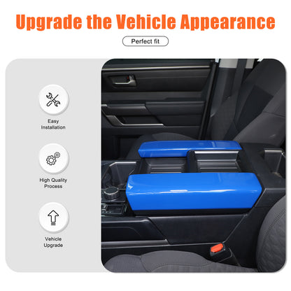 ABS Blue Car Center Panel Trim Interior Accessories For Toyota Tundra 2022-2026 - Variants 1-5 44